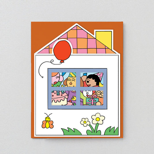 Birthday House Party Card