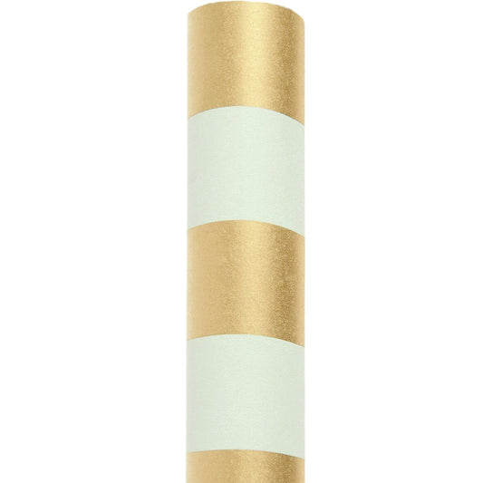 Tissue Paper Roll - gold stripe