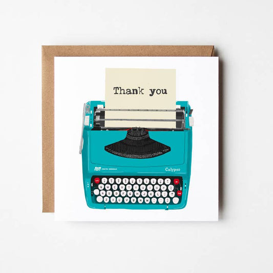 Thank You Typewriter card