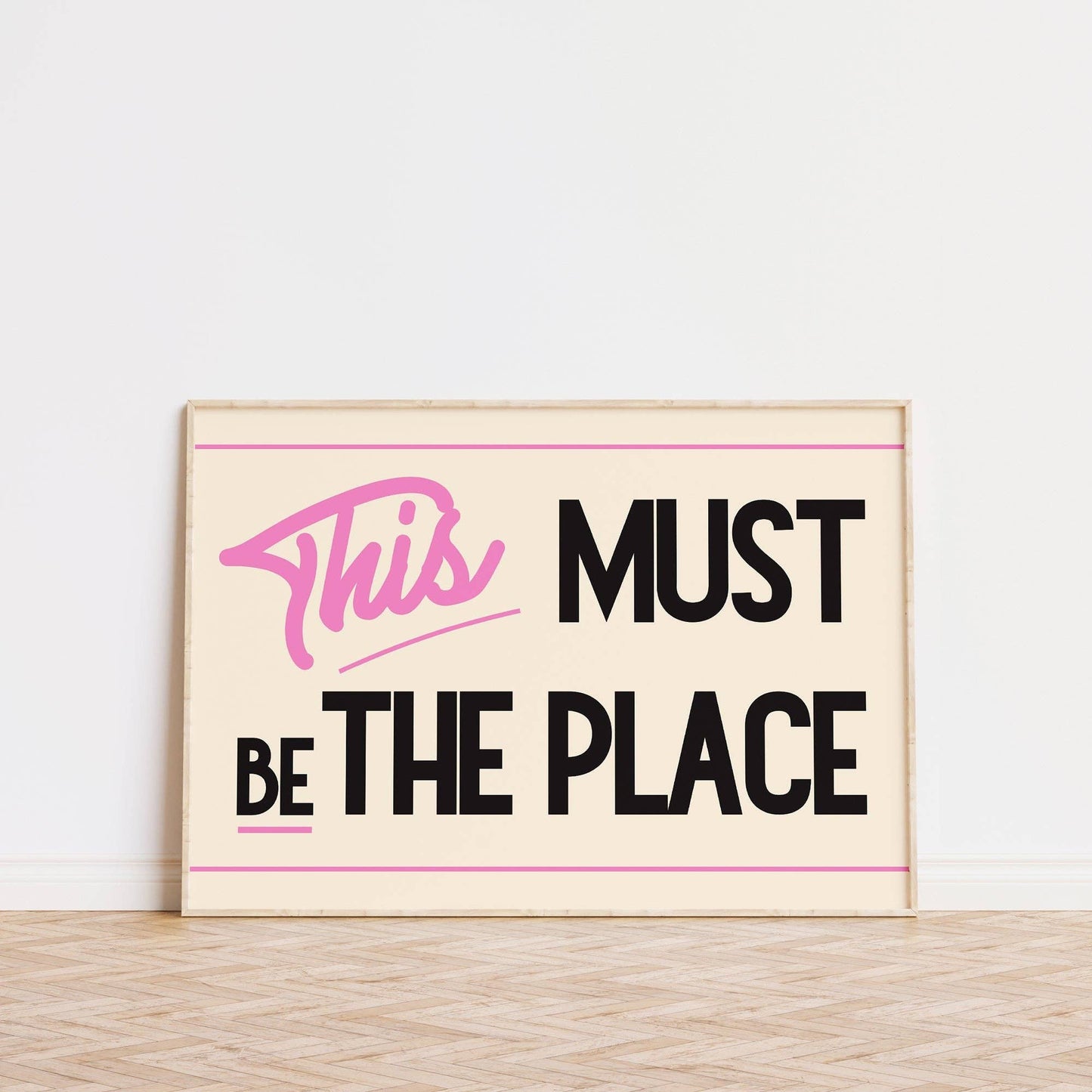 This Must Be The Place Retro Print A3