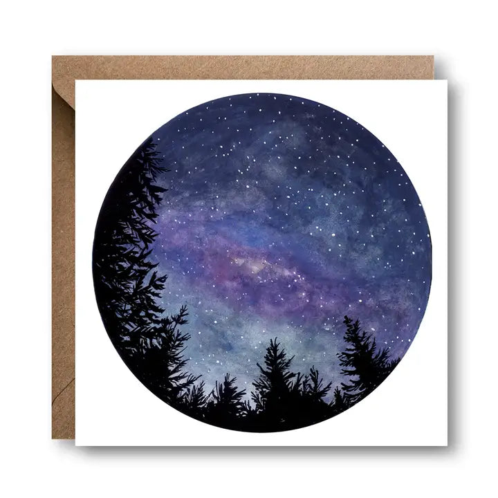 Night Sky in New Zealand Greetings Card