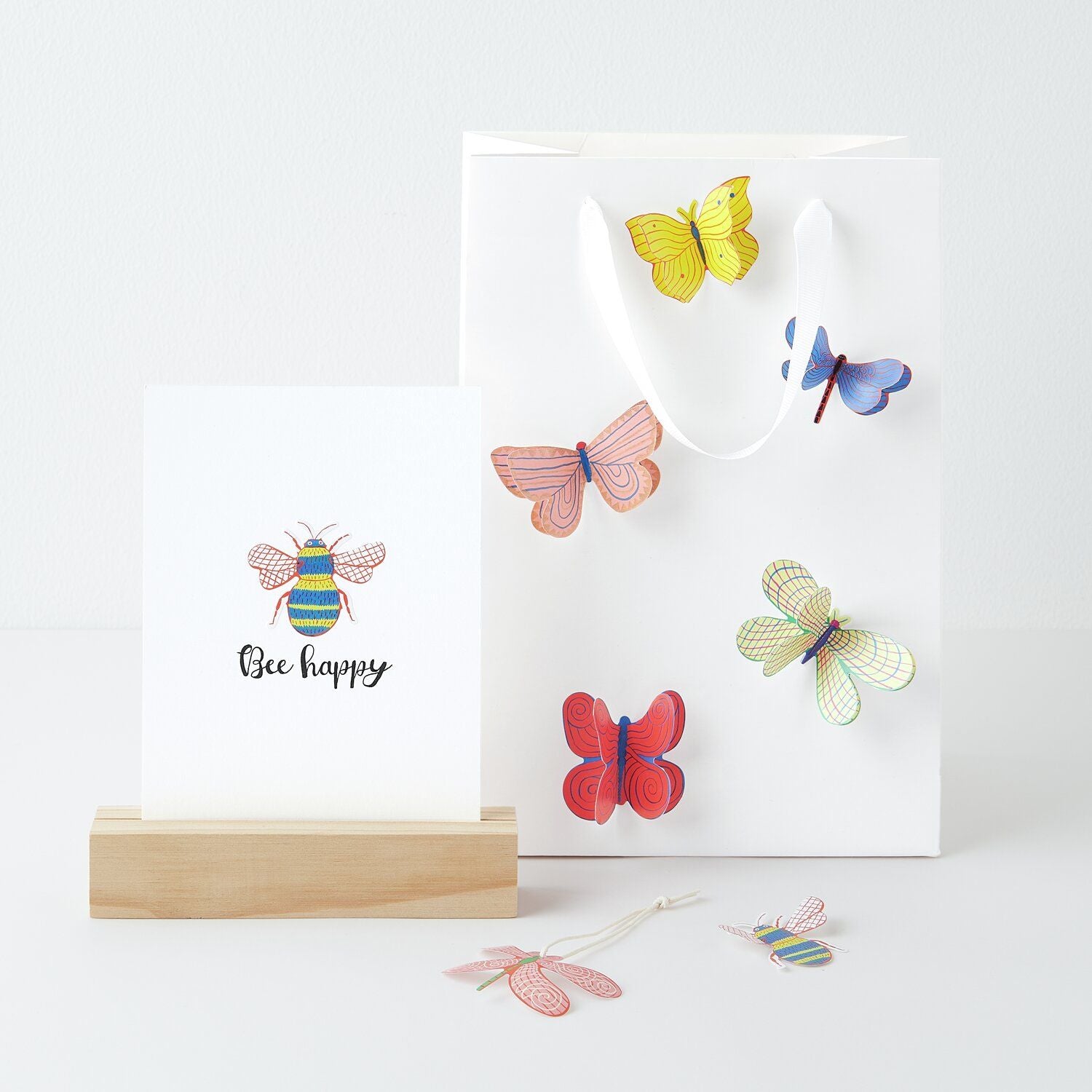 A variety of colourful insect stickers from the Pencil Me In stationery shop. 