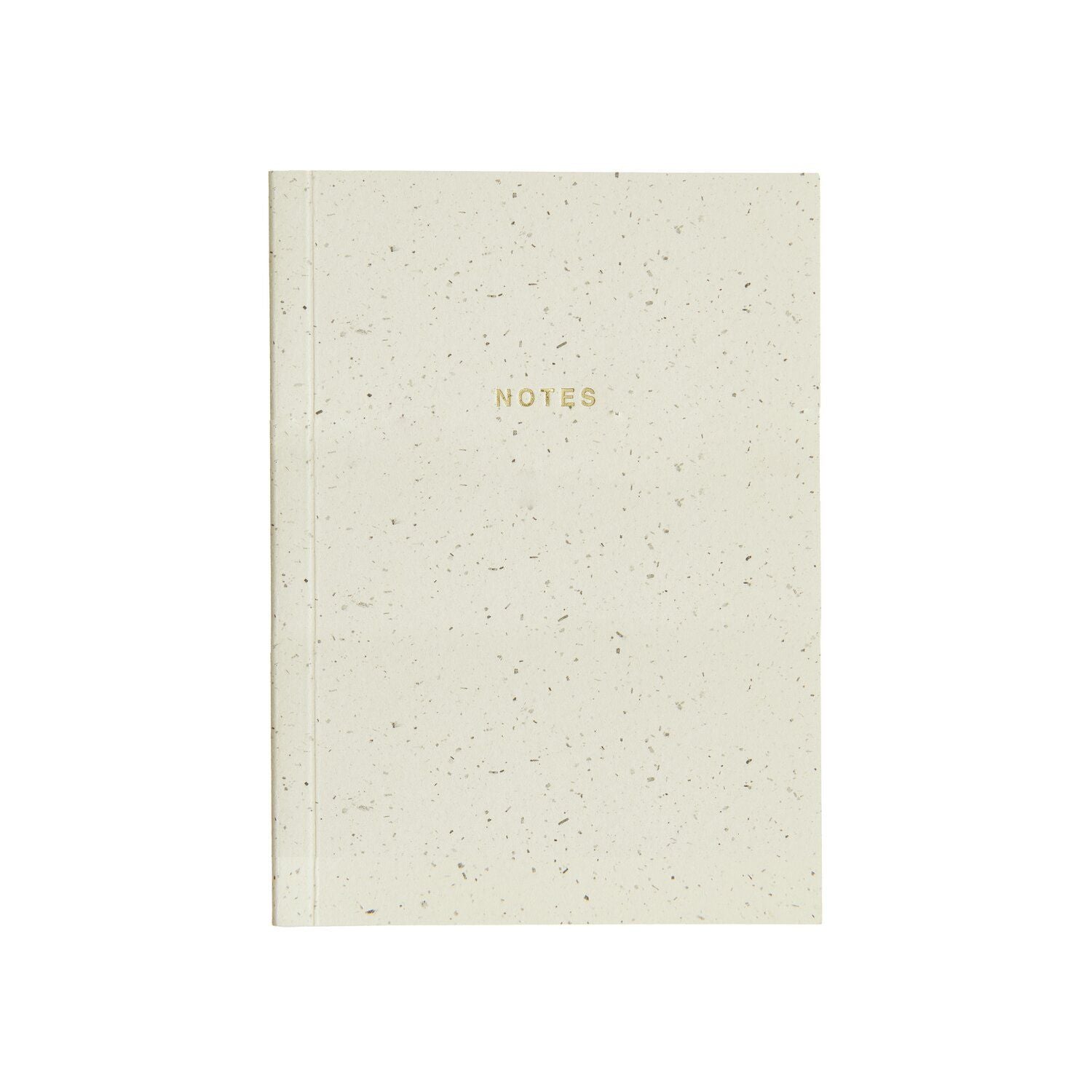 A ivory notebook with 'NOTES' text on the front from the Pencil Me In stationery shop. 