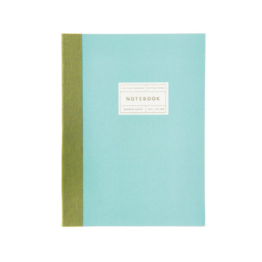 A5 Mint Notebook with silver edge