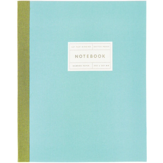A4 Mint Notebook with silver edge