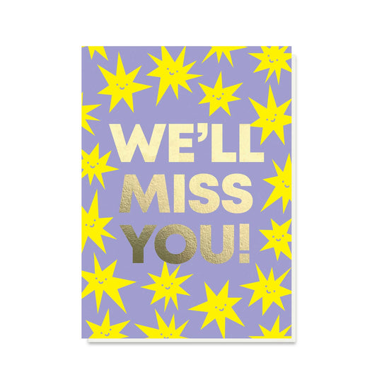 We'll Miss You card