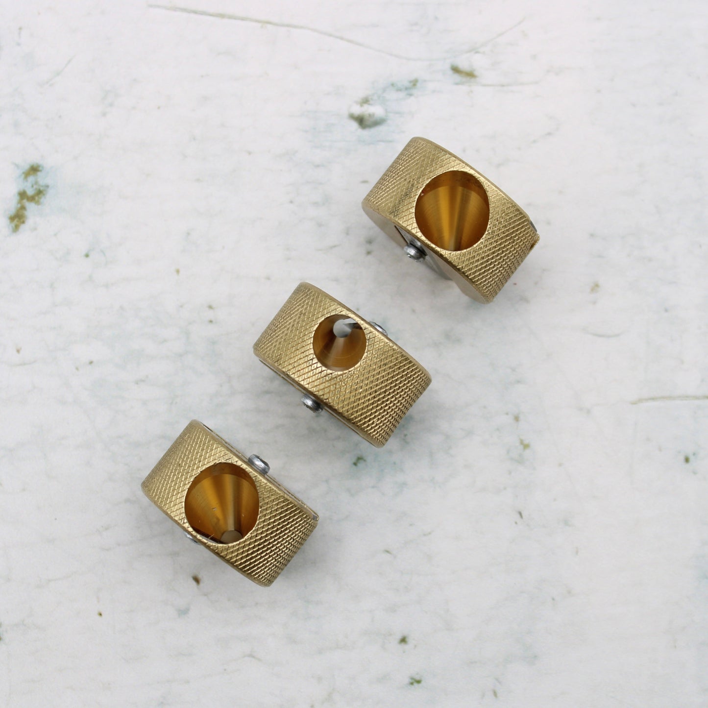 M&R Solid Brass Discos Pencil Sharpener