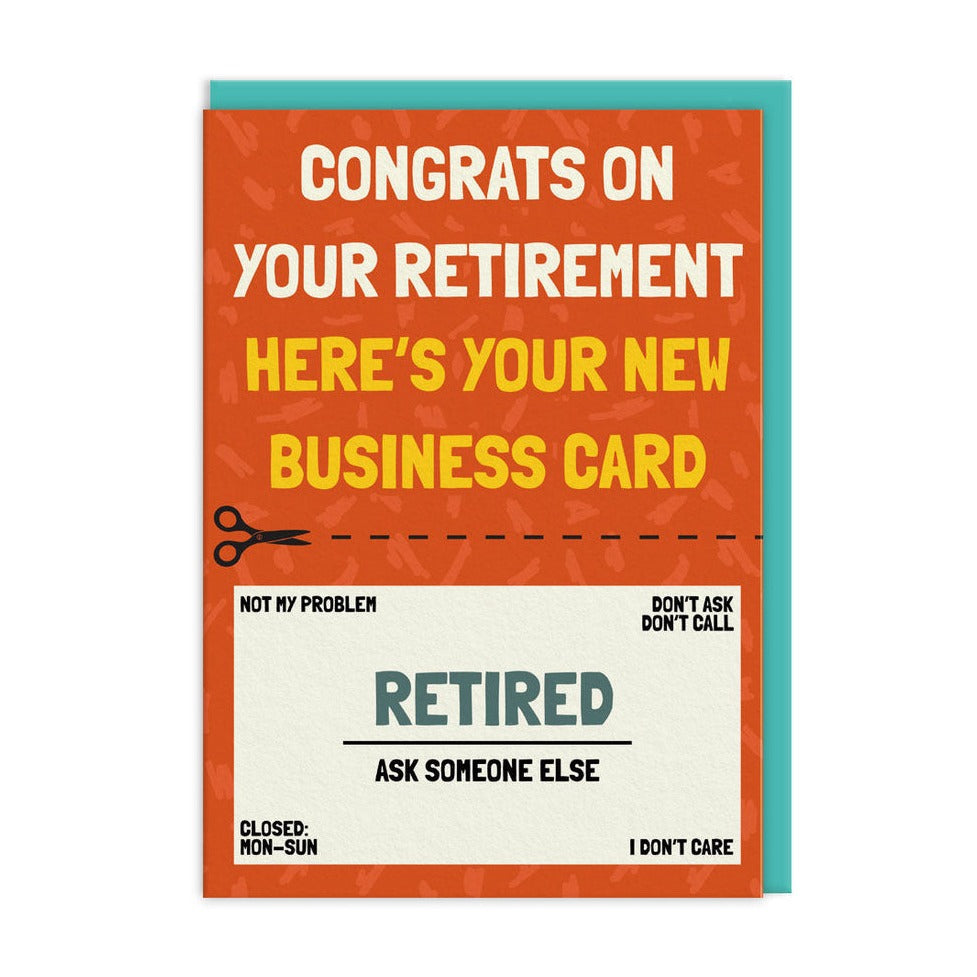 Retirement Business Card