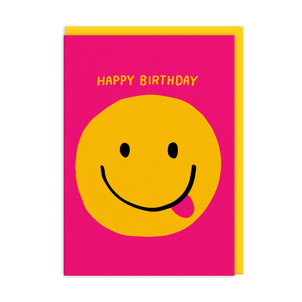Smiley Face Happy Birthday Card