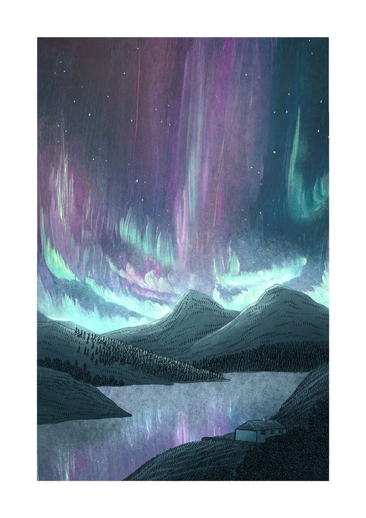 Aurora Highlands Print - A3