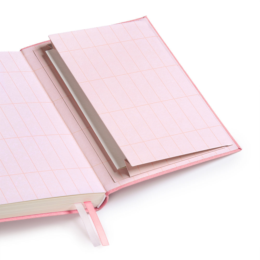 Pink Fabric Daily Planner (B6)