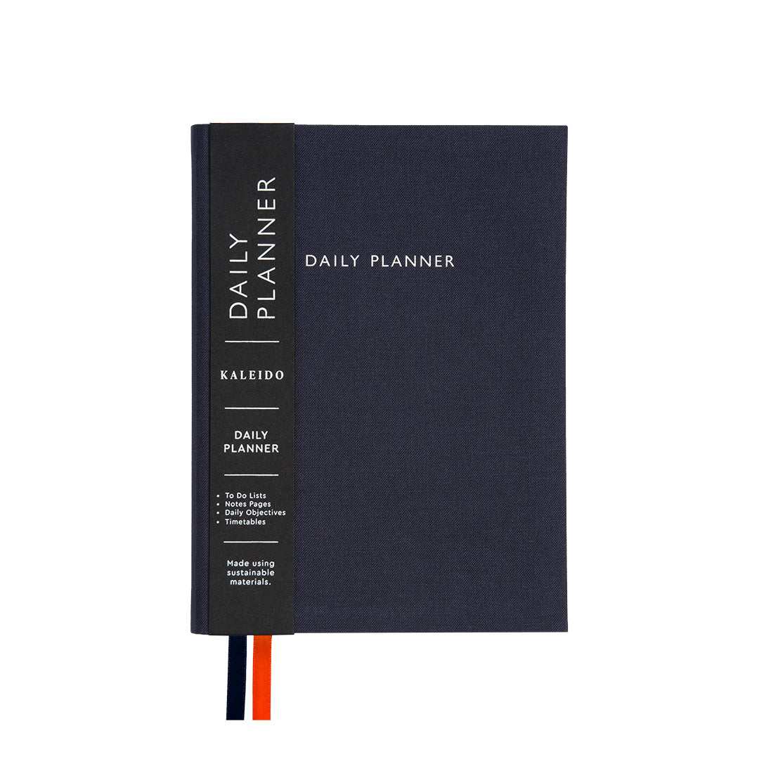 Off Black Fabric Daily Planner (B6)