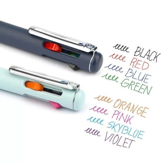 Ink colours of the 4 colour ballpoint pen from the Pencil Me In stationery shop