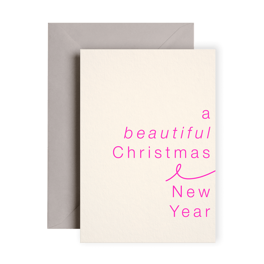 Beautiful Christmas and New Year Card