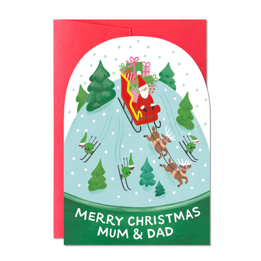 Merry Christmas Mum and Dad Christmas card