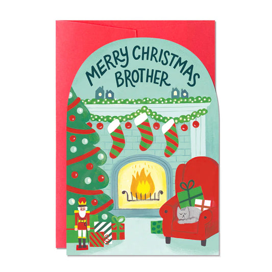 Merry Christmas Brother Christmas card