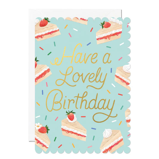 Victoria Sponge Birthday Card