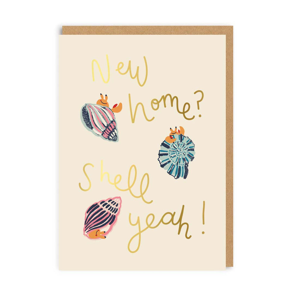 New Home? Shell Yeah! Greeting Card