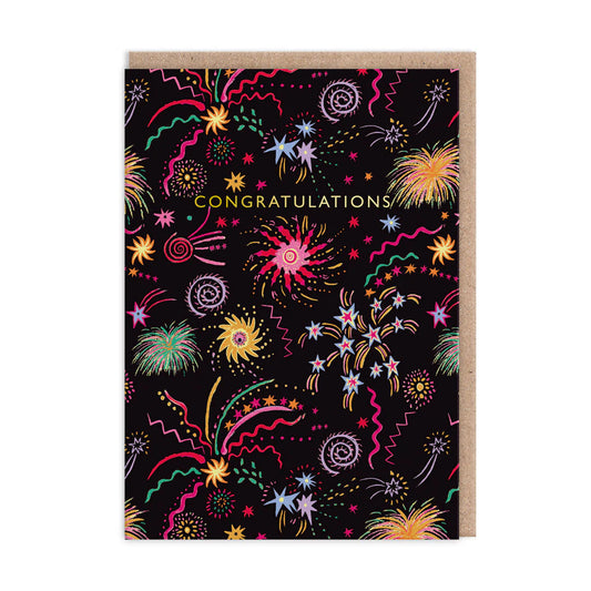 Fireworks Congratulations Card
