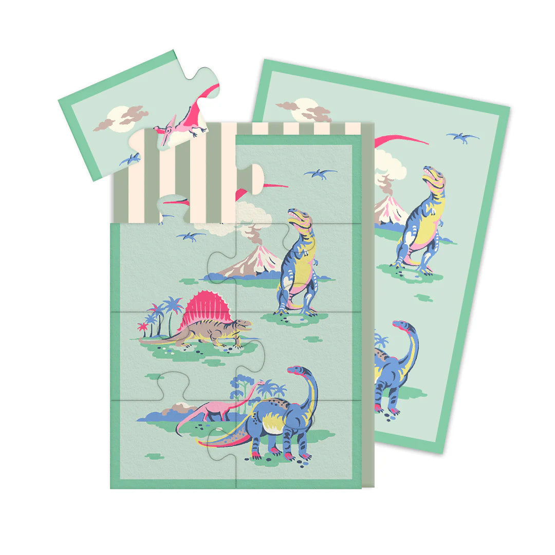 Dinosaurs Jigsaw Greeting Card (A6)