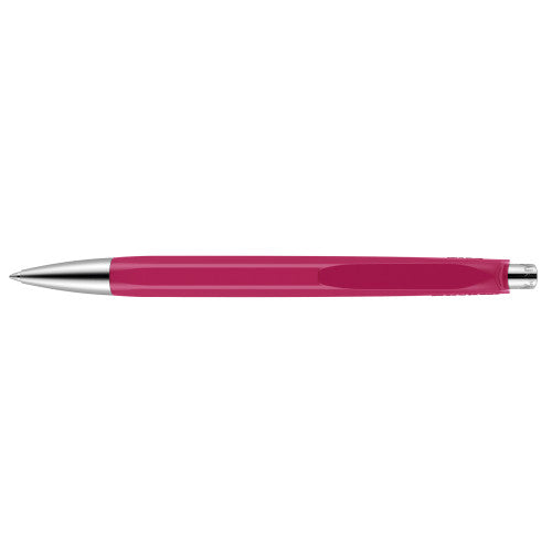 A ruby pink Caran d'Ache 888 Infinite pen available from the Pencil Me In stationery shop. 