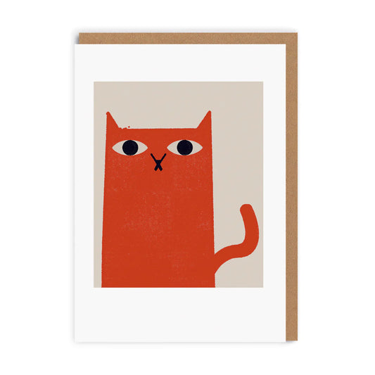 Ginger Cat Greeting Card