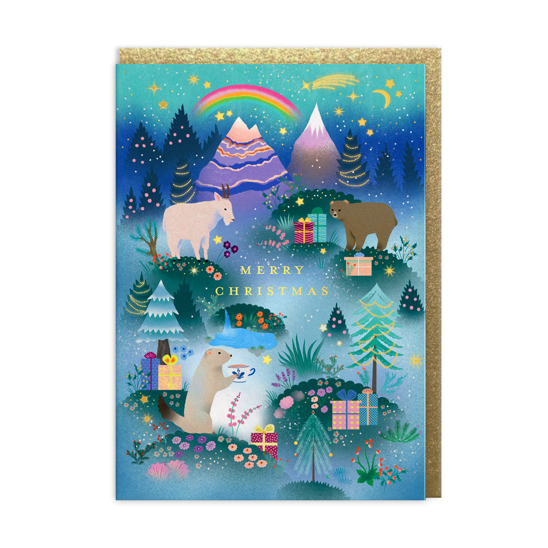 Christmas Mountain card