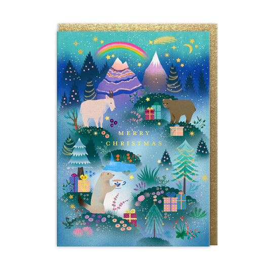 Christmas Mountain card