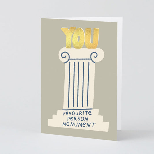 Favourite Person Monument Card