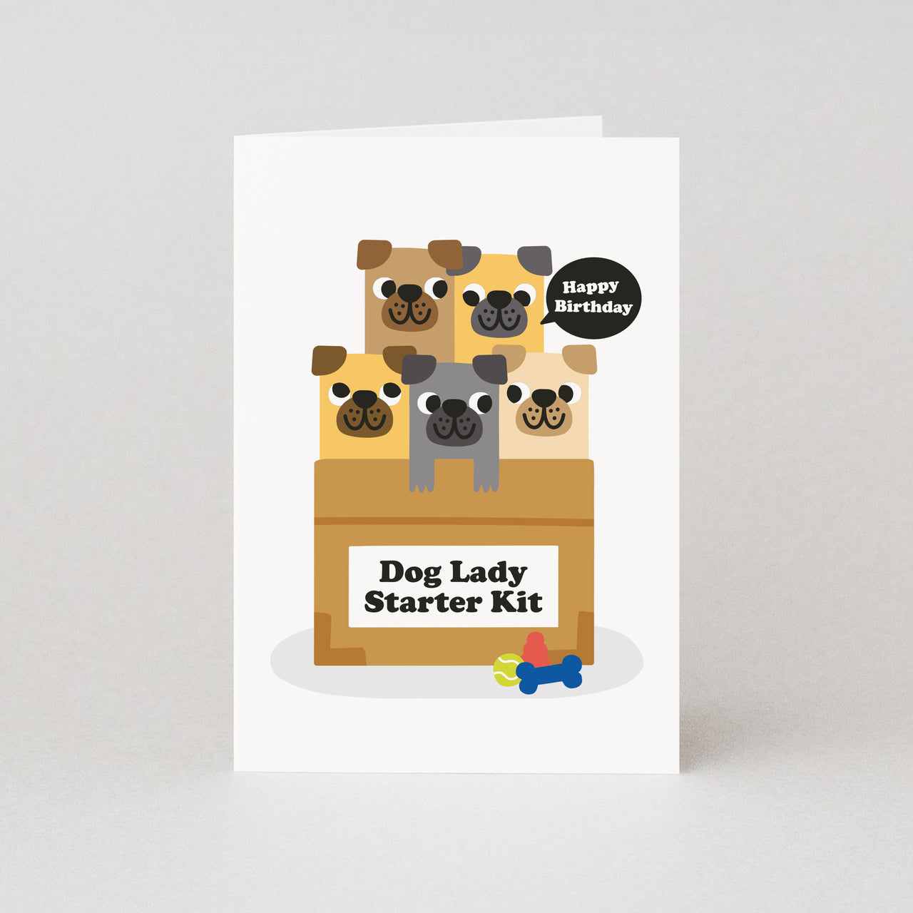 Dog Lady Starter Kit Birthday Card