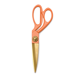 Dark orange handled scissors from the Pencil Me In stationery shop