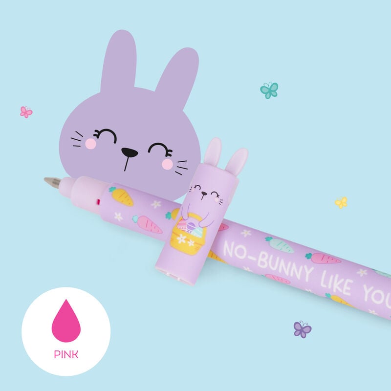 A bunny Easter erasable pen from the Pencil Me In stationery shop. 