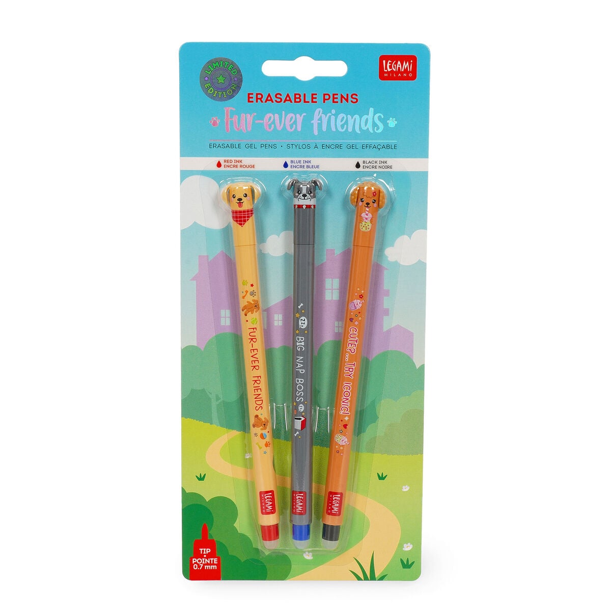 Pack of 4 erasable pens - Fur - ever Friends