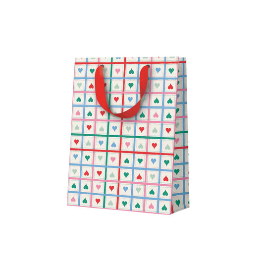 Heart Grid Medium Gift Bag