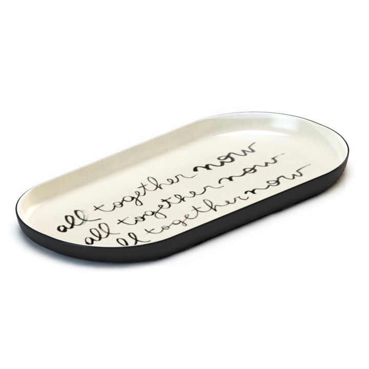 An enamel tray from the Pencil Me In stationery shop.