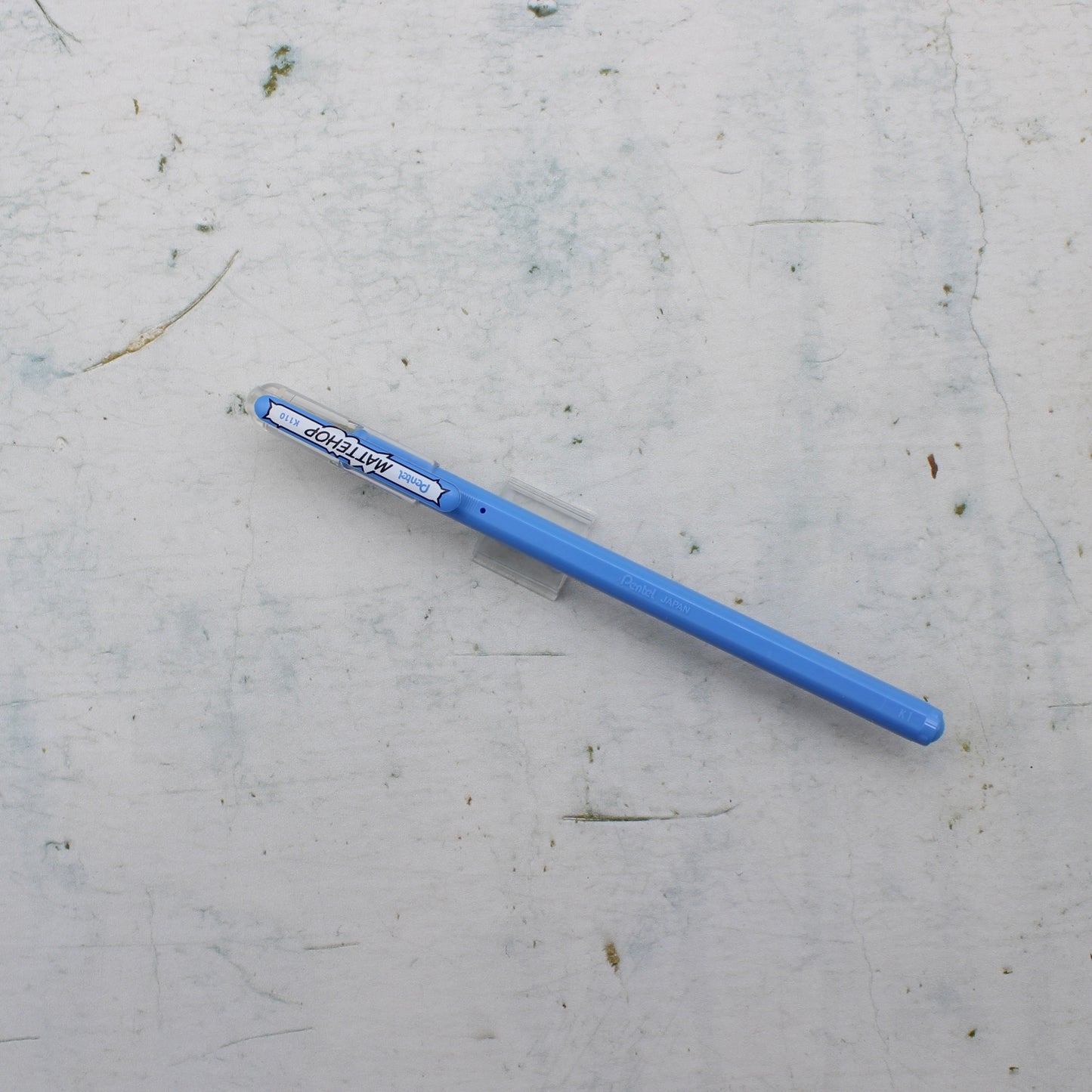 A light blue pentel mattehop pen from the Pencil Me In stationery shop.