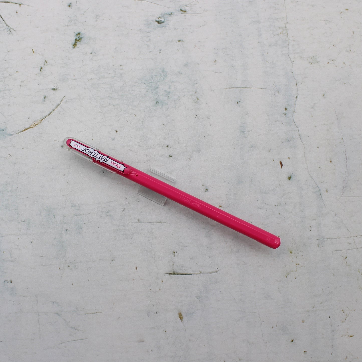 A pink pentel mattehop pen from the Pencil Me In stationery shop.