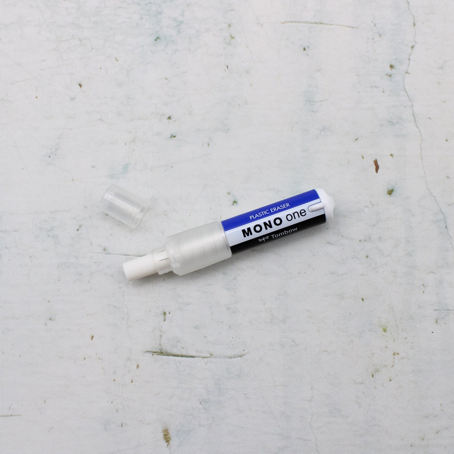 An eraser from the Pencil Me In stationery shop. 