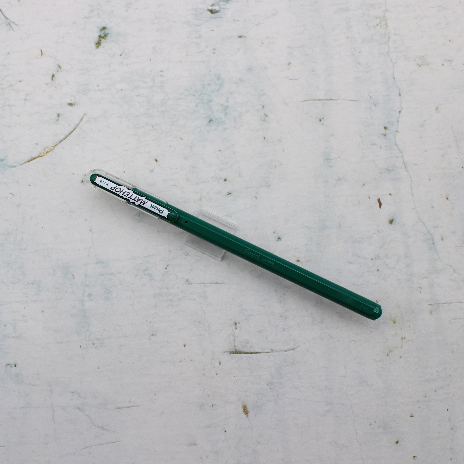 A dark green pentel mattehop pen from the Pencil Me In stationery shop.