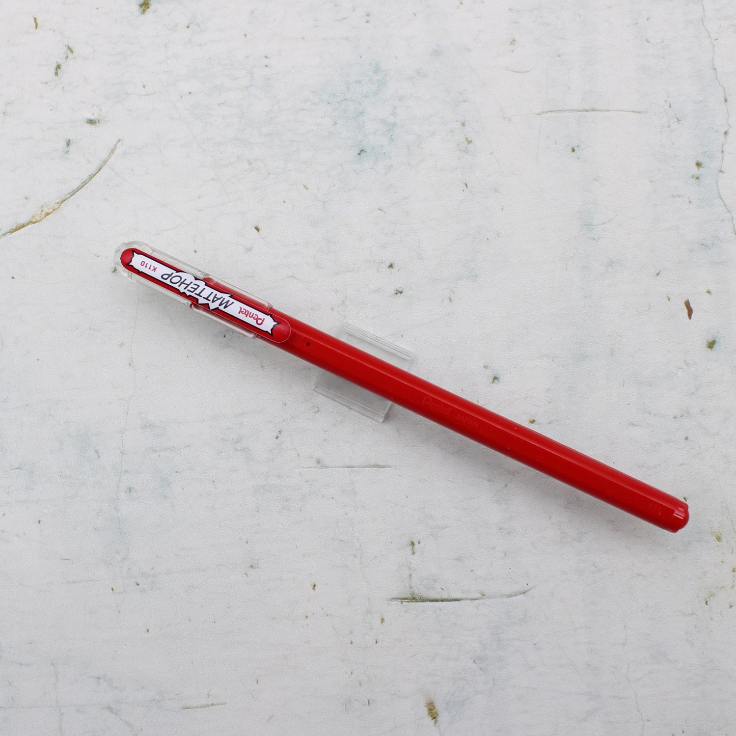 A red pentel mattehop pen from the Pencil Me In stationery shop.
