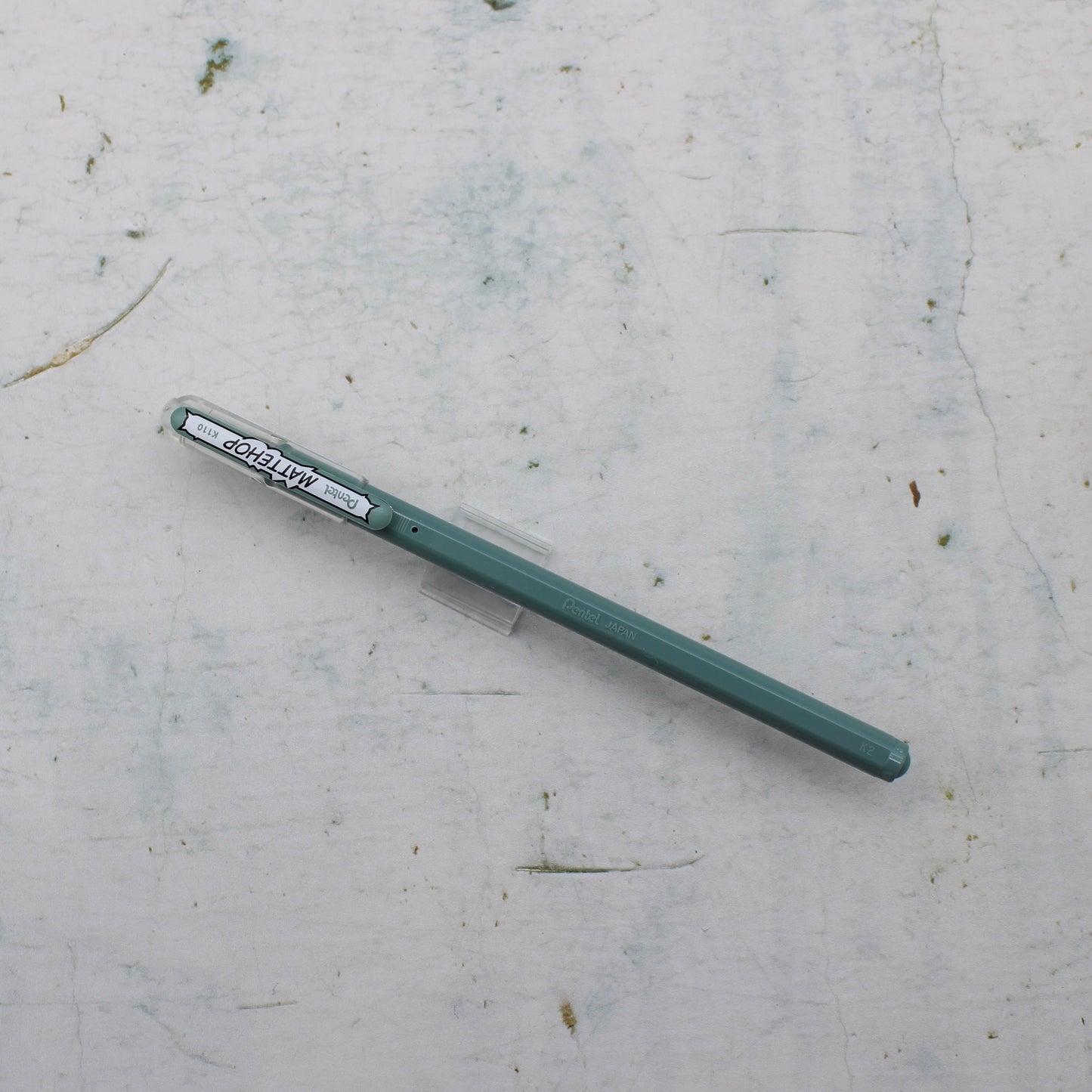 A grey pentel mattehop pen from the Pencil Me In stationery shop.