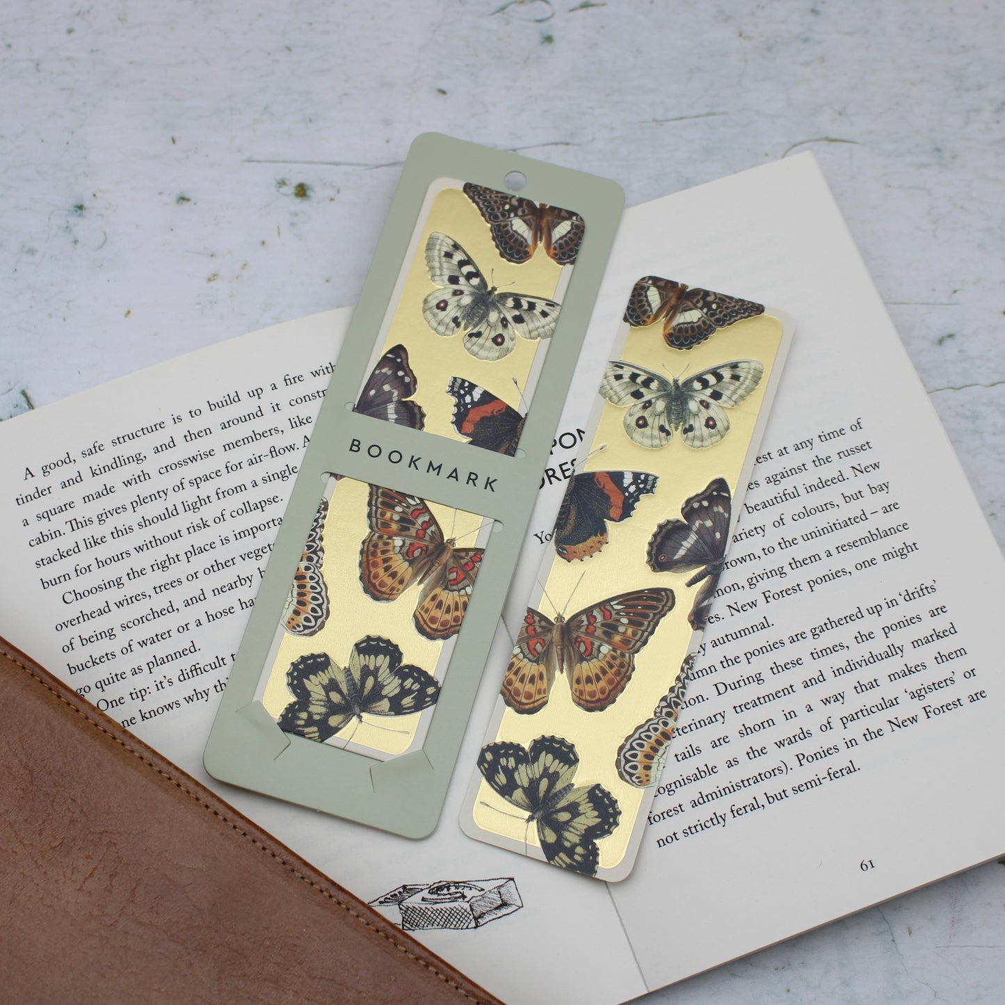 Natural World Butterfly Double Sided Bookmark