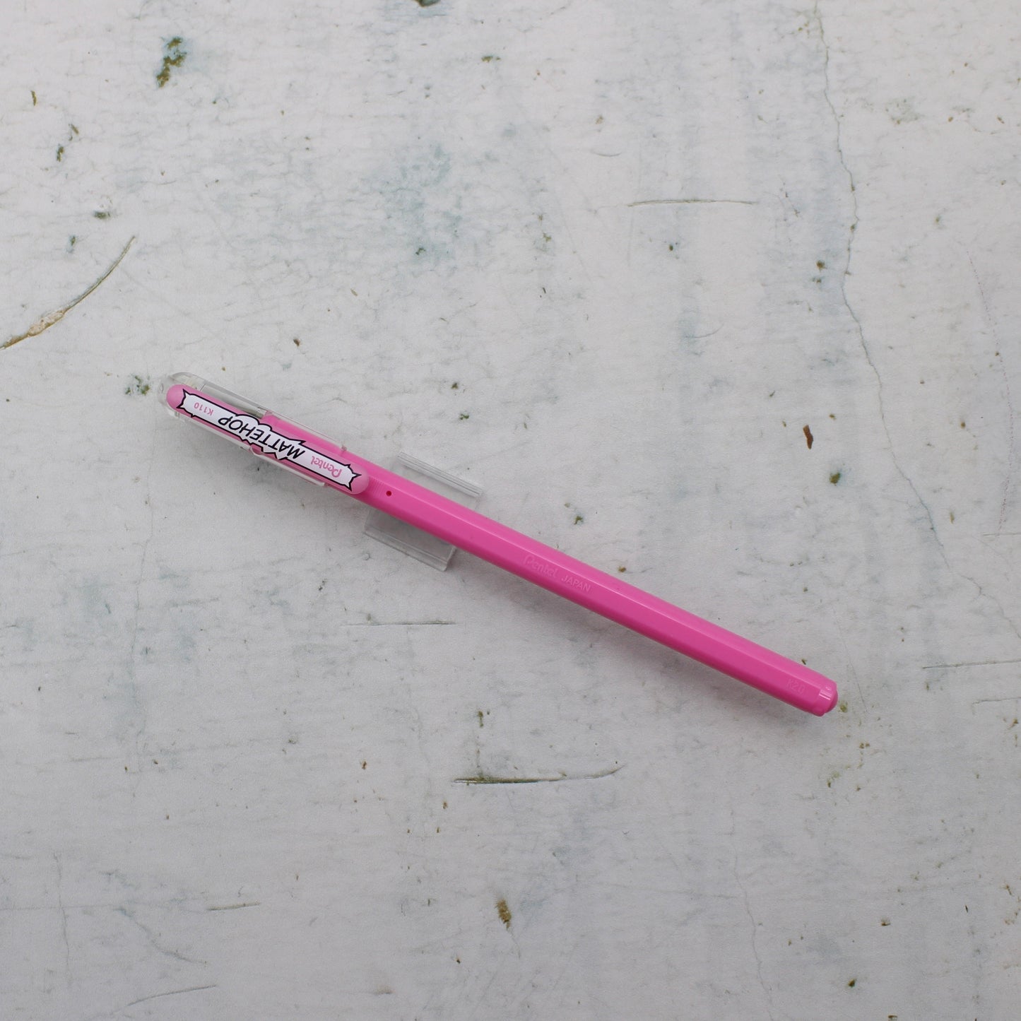 A pale pink pentel mattehop pen from the Pencil Me In stationery shop.