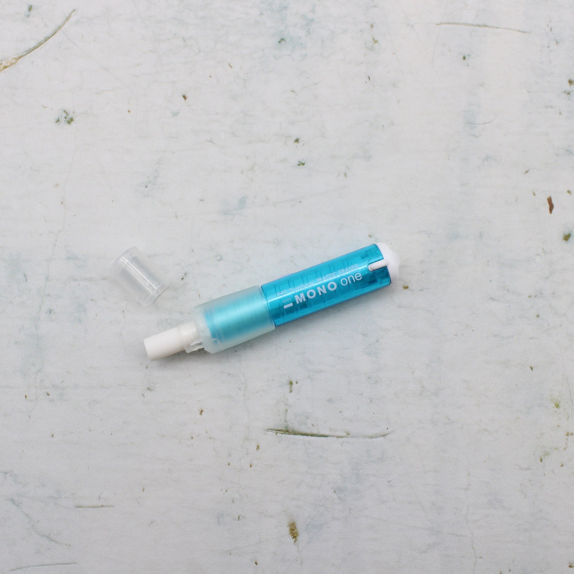 An eraser from the Pencil Me In stationery shop. 