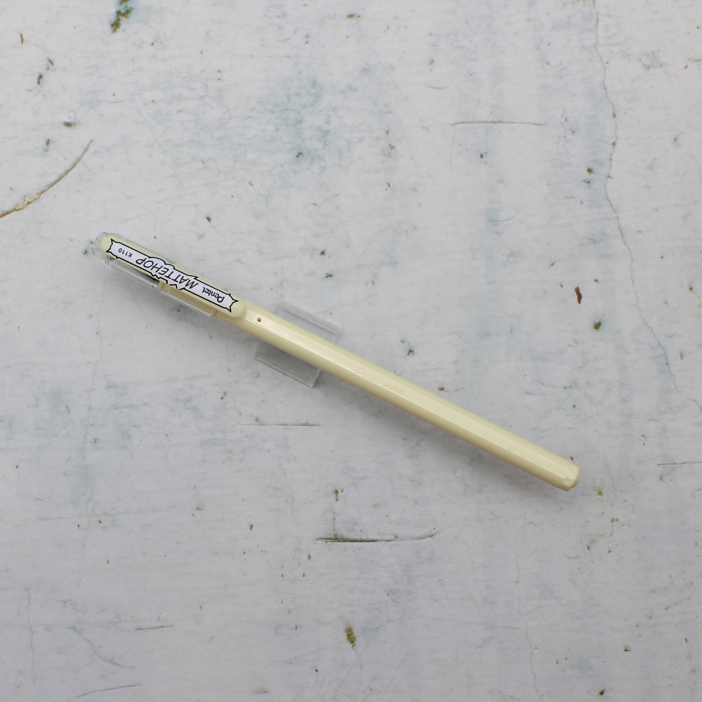 A cream pentel mattehop pen from the Pencil Me In stationery shop.