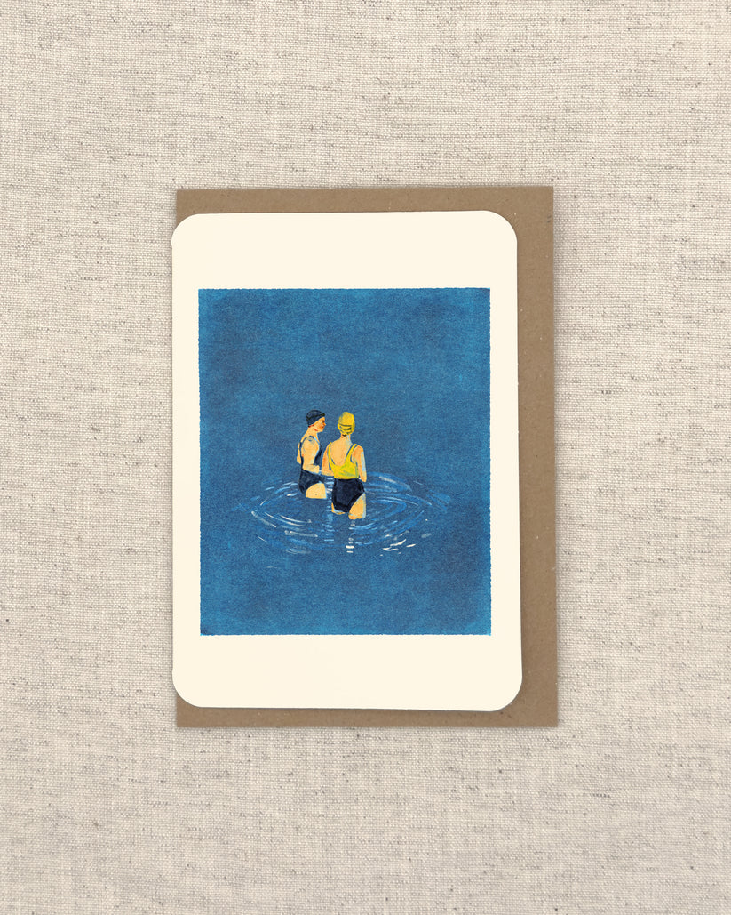 Two Swimmers Card