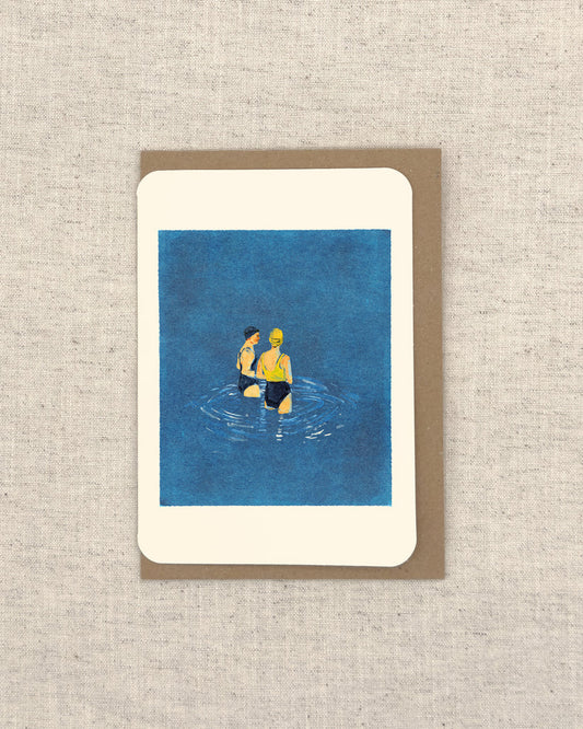 Two Swimmers Card