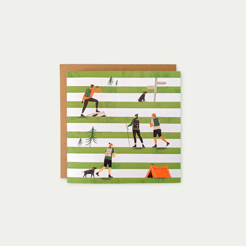 Walkers Stripes Greetings Card