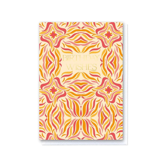Happy Birthday Swirl - colourful