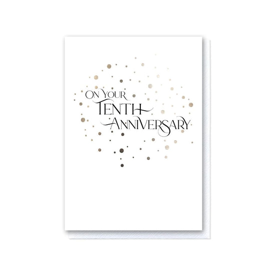 Tenth Anniversary card